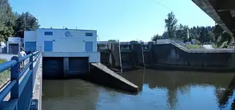 Unterwasseransicht des Kraftwerks