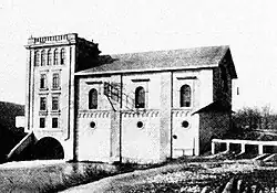 Erstes Zentralengebäude des Elektrizitätswerks Aarau von 1894