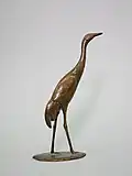 Kranich, Kleinbronze, 1987