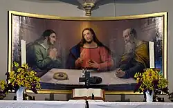 Emmausszene (1832) Altargemälde, St. Peter in Krempe