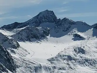 Kreuzspitze von Norden mit Eisferner
