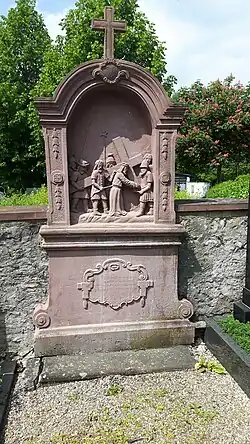 V. Sim. v. Cyrene hilft Jesu das Kreuz tragen