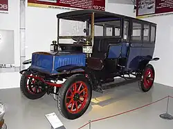 Kriéger-NAMAG-Nutzfahrzeug, ein Kriéger von 1908 mit elektrischem Frontantrieb.