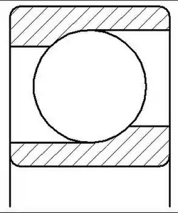 Einreihiges Schrägkugellager