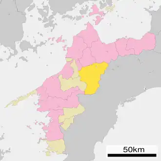 Lage Kumakōgens in der Präfektur