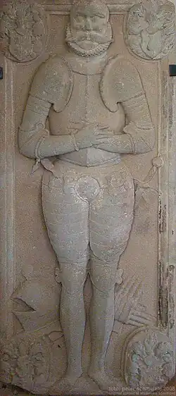 Grabplatte Hartwig Maltzahn († 1591)