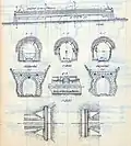 Bauzeichnung von Tunnel 1