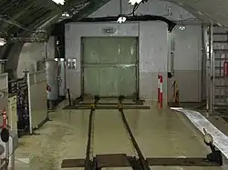 Aufzug von der Keyakidaira-Kabu zur 201&nbsp;m oberhalb gelegenen Keyakidaira-Jōbu