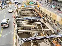 Ausgrabung des Hafentores am Kurt-Hackenberg-Platz 2008