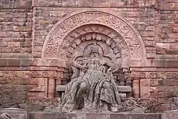 Skulptur des Kaisers Friedrich Barbarossa für das Kyffhäuserdenkmal