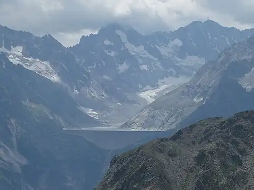 Blick nach Süden zum Albignasee.