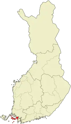 Lage von Pargas in Finnland