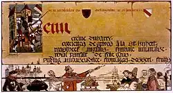 Menükarte von Schnug für die Kunschthaaf 1901