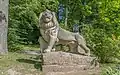 Löwenskulptur am Fröhlichenstein