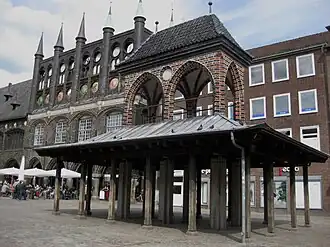 Der 1986/1987 unter Verwendung gotischer Bausubstanz wiederaufgebaute Kaak