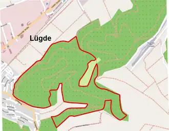 Übersichtskarte des Naturschutzgebiets