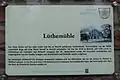 Hinweistafel zu Lüthemühle