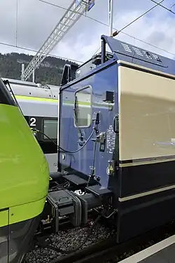 Schraubenkupplung zwischen Interfacewagen und BLS-Lokomotive