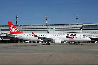 Embraer 190 der Linhas Aéreas de Moçambique