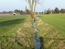 Lünerner Bach westlich vor Lünern, Blickrichtung Ost, März 2016