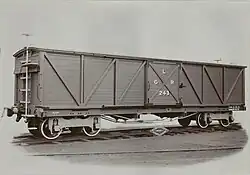 Gedeckter Güterwagen der Lagos Government Railway, 1907