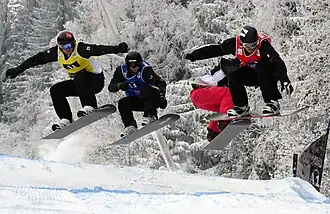 Alex Pullin (li.) in Bad Gastein (2010)