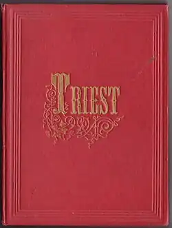 Lloyd’s illustrirte Reisebibliothek. II. Triest (1857), Leineneinband und Reihentitelblatt