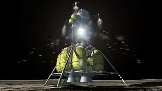 Start des Altair-Aufstiegsmoduls (Computergrafik)