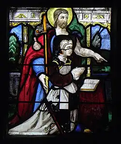 Stifterin Jacquette de Sévigné mit dem heiligen Jakobus