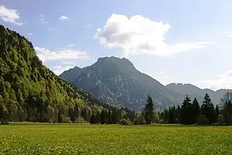 Laber-Westseite, aus dem Graswangtal gesehen