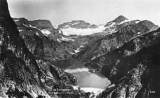 Barberine-Stausee mit Tour Sallière und Mont Ruan im Hintergrund