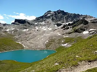Blick über den Lac de Lona zur Sasseneire