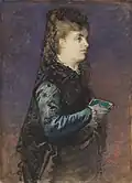 Signora con libro, 1872