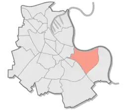 Lage von Grimlinghausen in Neuss