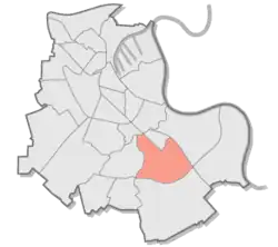 Lage von Norf im Stadtgebiet von Neuss