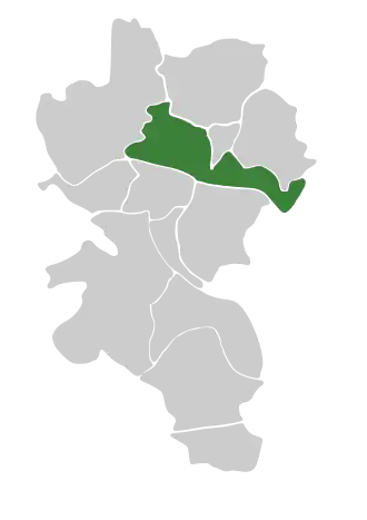 Lage Grombühls in Würzburg