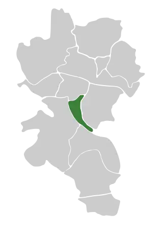 Lage der Sanderau in Würzburg