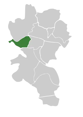 Lage der Zellerau in Würzburg