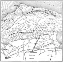 Lageplan der Bürgenstockbahn mit eingezeichneter Stromzuführung
