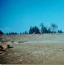 1991. Schloss Kriechbaum. Lagestelle des Herrenhauses
