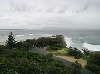 Laggers Point mit erkennbarem Rest des Wellenbrechers