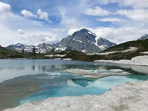 Monte Leone, von der Alpe Veglia aus aufgenommen.
