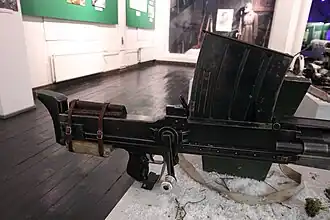 Spannkurbel einer Lahti L-39