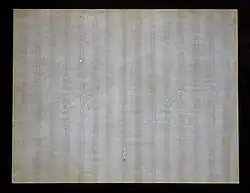 Büttenpapier mit Wasserzeichen und Rippung