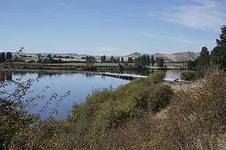 Blick vom nahegelegenen Campingplatz