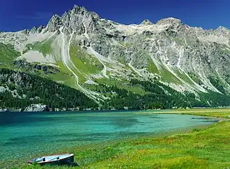 Piz Lagrev über dem Silsersee