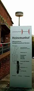 Gebäudeplan „Heinemanhof“Kompetenzzentrums Demenz mit dem angebauten Seewaldgebäude