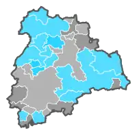 (Relative) Stimmenmehrheit nach Gemeinden im 1. Wahlgang