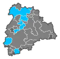 Stimmenmehrheit nach Gemeinden im 2. Wahlgang