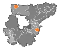 (Relative) Stimmenmehrheit nach Gemeinden im 1. Wahlgang